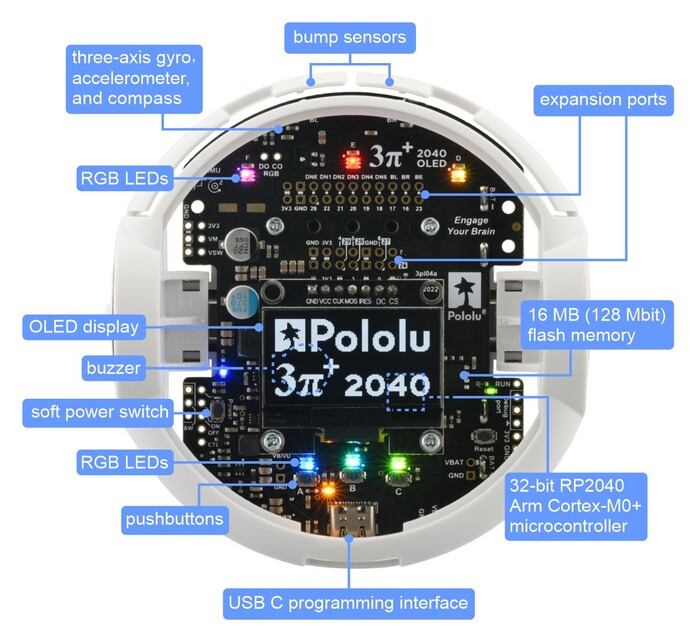 Pololu 3pi+ 2040 robot